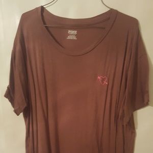 Women's Victoria's Secret pink short sleeve shirt